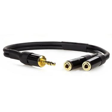 Imagem de Cabo P2 Macho Para 2x P2 Femea Estereo - 80 Cm