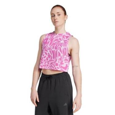 Imagem de Regata Treino Estampada Essentials Workout Adidas-Feminino