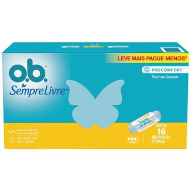 Imagem de O.B. Absorvente Interno Sempre Livre Médio 16 Unidades