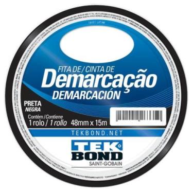 Imagem de Fita De Demarcação Preta 48mm X 15 Metros - 21231048200 - Tekbond