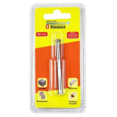 Imagem de Serra Copo Diamantada 6mm - 1751 - Stamaco Serra Copo Diamantada 6mm S