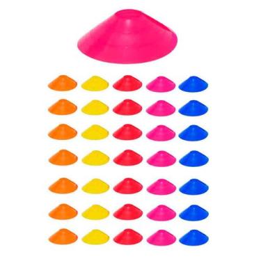 Imagem de Z50x Chapéu Chines Cone 19cm Mini Treino Esporte Funcional COLORIDO