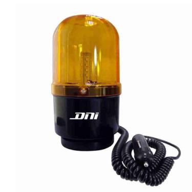 Imagem de Sinalizador Visual 24 Leds Ambar 24V Com Efeito Rotativo Giroflex - DN