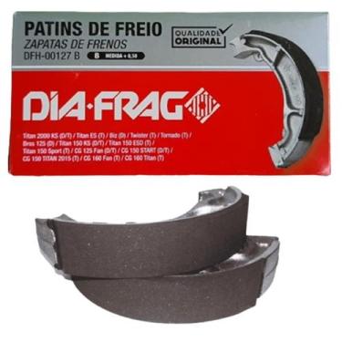 Imagem de Lona Patins Freio Medida 0,50 Titan/cg 125/150/160 Traseira  - Dia Fra