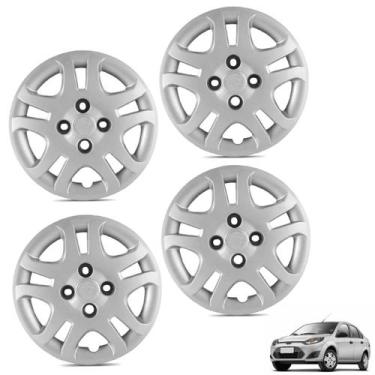 Imagem de Jogo calota aro 14p prata mod fiesta hatch/sedan 2011/2013 - general c