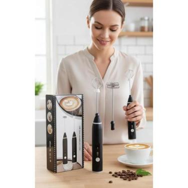Imagem de Mini Mixer Elétrico USB: Ovos, Bebidas, Cappuccino Perfeito - Congratu