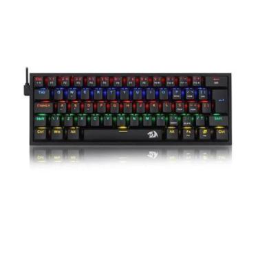 Imagem de Teclado Mecânico Redragon Fizz RGB ABNT2 K617-R-B PT Brown