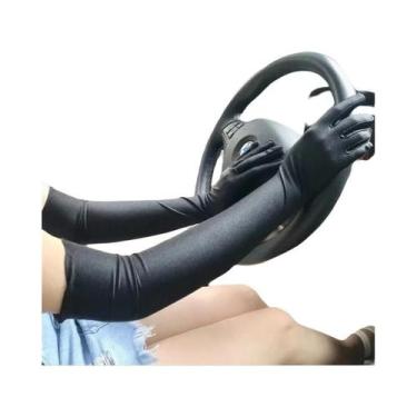 Imagem de Luvas Longas De Spandex Para Mulheres De 53cm Para Proteção Solar, Ópe
