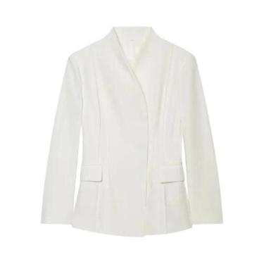Imagem de Blazer Feminino Slim Fit Com Corte Tridimensional E Calças Casuais - E