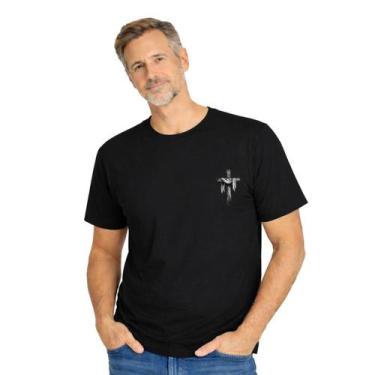 Imagem de Camiseta Básica 100% Algodão Estampa em DTF EI- 2721 - - EIS EM AQUI, 