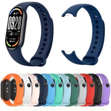 Imagem de Pulseira para Mi Band 8 9 e 10 Silicone Super Resistente - 01Smart, Az
