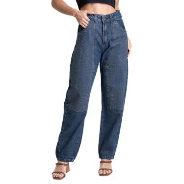 Imagem de Calça Jeans Sawary Barrel - 282595 - Azul 40, Azul, 40