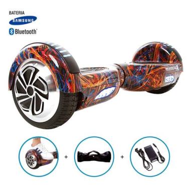Imagem de Hoverboard 6,5" Flash Color HoverboardX Bateria Samsung e Bluetooth Sm