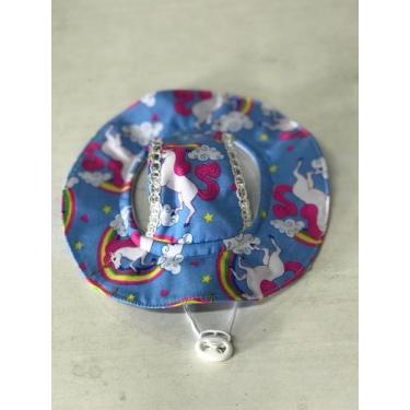 Imagem de Chapéu para cachorro cor azul unicórnio - VIANYPET, M
