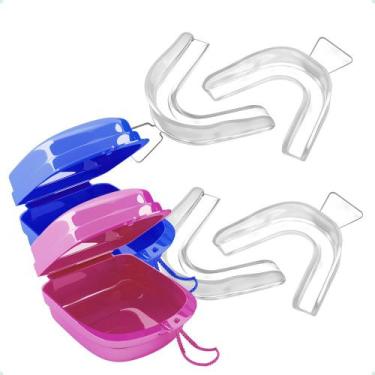 Imagem de Kit 4 Moldeiras Clareamento Dental Termomoldável + 2 Cases - MDR