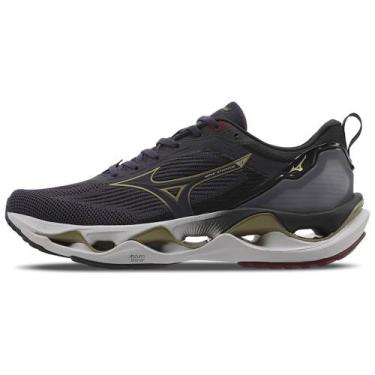 Imagem de Tênis de Corrida Masculino Mizuno Wave Stratos 3, Azul, 38