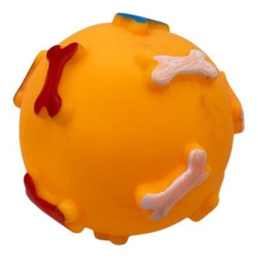 Imagem de Brinquedo De Borracha Para Cães E Gatos - Borracha - Laranja - Xingu, 
