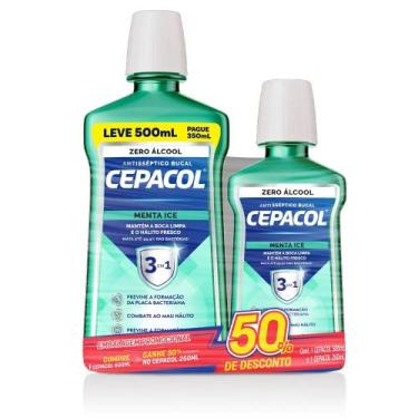 Imagem de Antisséptico Bucal Cepacol Menta Ice 3 em 1 Combo Especial
