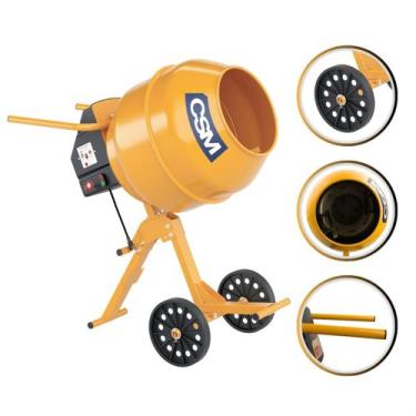 Imagem de Betoneira Tambor 130 Litros Compacta Csm Motor 12 Cv Monofásica Reforç
