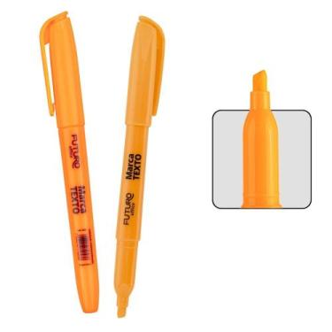 Imagem de 2 Canetas Pincel Marca Texto Ponta Chanfrada Para Marcação Colorido - 