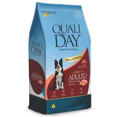 Imagem de Ração Qualiday Sabores para Cães Adultos de Porte Médio e Grande Sabor