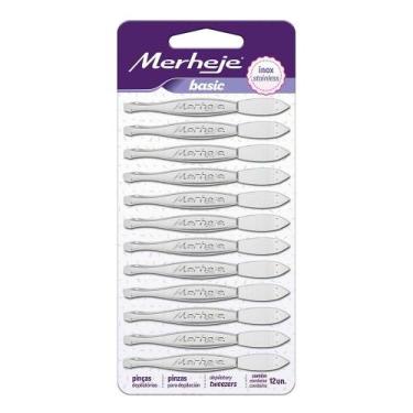 Imagem de Pinça Depilatória Basic - 12 unidades - Merheje