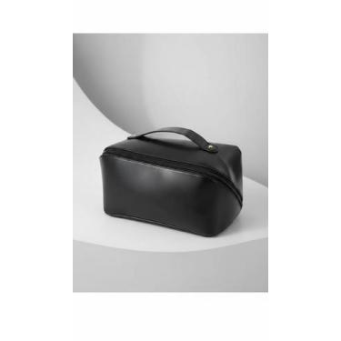 Imagem de Nécessaire Grande Feminina Maquiagem Bolsa Viagem Preta - Congratulati