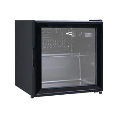 Imagem de Frigobar Expositor Vertical Hq Vidro Duplo 50 Litros Preto Hq-50fbpv