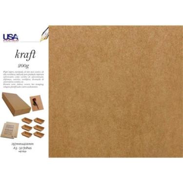 Imagem de Papel KRAFT Folha 297X420MM A3 200G - Usa Folien