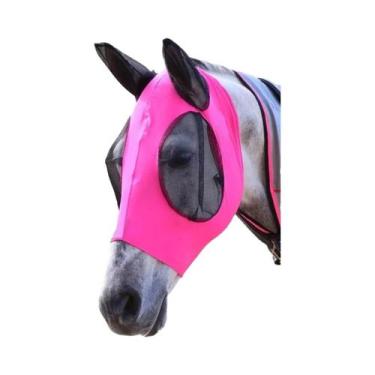 Imagem de Máscara Respirável Para Cavalos Com Proteção UV, Ajuste Confortável, Ó
