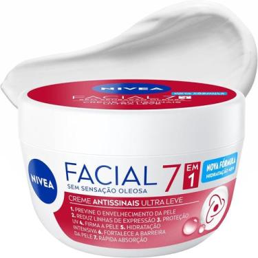 Imagem de Creme Facial Antissinais 7 em 1 Ultraleve Nivea 100g
