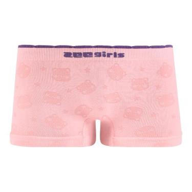 Imagem de Calcinha Boxer Infantil sem Costura Ursinha Estelar Rosa - Zee Rucci, 