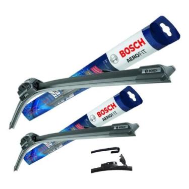 Imagem de Par Palhetas Limpador Parabrisa Orig Bosch Aerofit Silicone - Congratu
