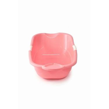 Imagem de Banheira Bebê 20L Rosa com Porta Sabonete e Válvula Micromax