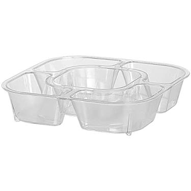 Imagem de Kit 16 Petisqueira Multipla PS Cristal 5 Divisórias Festas