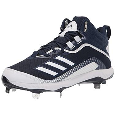 Imagem de adidas Tênis de beisebol masculino Fv9357, Azul marinho/branco/branco, 15