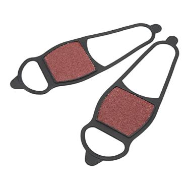 Imagem de Sapatos antiderrapantes para neve com areia grossa, borracha antiderrapante para sapatos antiderrapantes para areia grossa para caminhadas para pesca no gelo para caça