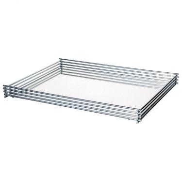 Imagem de Bandeja para Bancada Wire 10 x 20 cm de vidro Espelhado