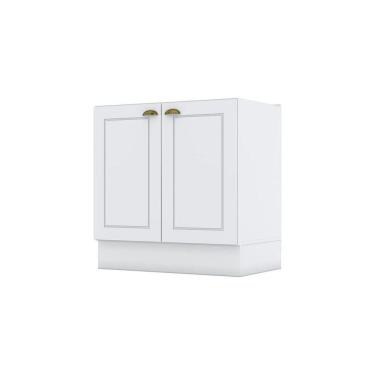 Imagem de Balcão 02 Portas 80 Cm Americana Henn Branco Hp