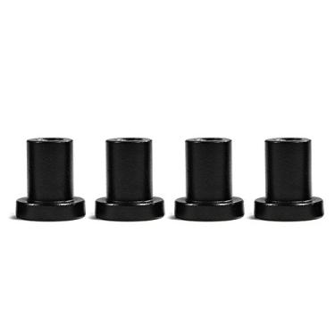 Imagem de espaçadores de pista de parede dispositivo de conexão de conector de aço carbono,Espaçadores deslizantes para porta de celeiro, peças de porta deslizante para espaçador para pista plana Pacote de 4 (50 mm/2 polegadas)