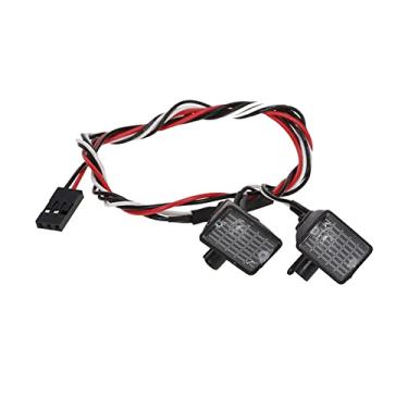 Imagem de Wemay 2 pcs RC Car LED Kit de Luz com Abajur Luzes Brancas 5.5-11 V RC Decoração LEDs Comuns RC Acessórios