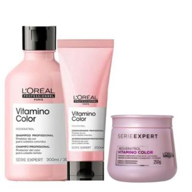 Imagem de Kit L'oréal Vitamino Color Resveratrol Shampoo 300ml+ Condicionador 20