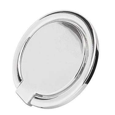 Imagem de Suporte de anel de telefone, suporte de telefone móvel para telefone de metal ajustável 360 Suporte magnético para carro para telefones celulares e tablets (prata)