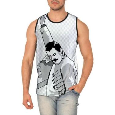 Imagem de Camiseta Regata Freddie Mercury Meme Ref:688 - Smoke