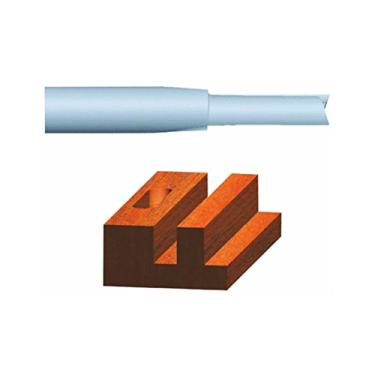 Imagem de Vermont American 23105 3/8-por-1 polegada Ponta de carboneto Bit de roteador reto, 2 Flute Haste 1/4-Inch