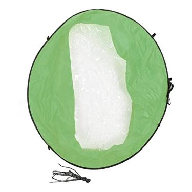 Imagem de radiação uv reduzida de eva portátil vela de remo de vento a favor do vento,Vela de vento de caiaque, kit de vela de remo popup para barcos infláveis caiaques canoas(Green)