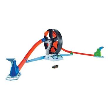 Imagem de Hot Wheels Pista Competição Giratória Com Lançador Gjm77 - Mattel