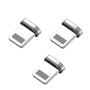 Imagem de CinchForce Cabeças de conector de adaptador de cabo USB magnético plano (pacote com 3 conexões iProduct)