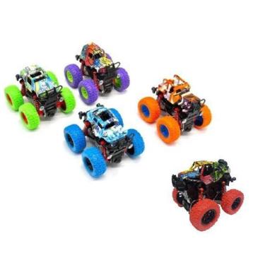 Imagem de Kit 2 Miniatura Carrinho Monster Truck Pick Up Bigfoot Fricção
