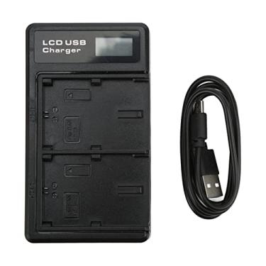 Imagem de Carregador de bateria da câmera LP-E6, carregador USB duplo DC 5V 2A LCD com interface tipo C, para carregador de bateria da câmera modelo LP-E6